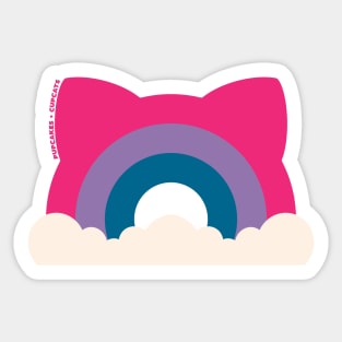 Bi Pride Cat Ear Rainbow Sticker